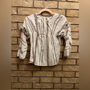 Zara kids peplem top with ruffles